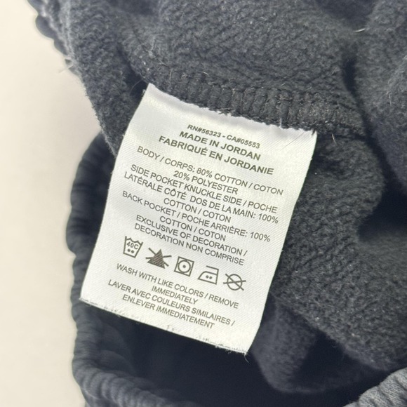 Nike Sweatpants Mens XL Black Fleece Jogger Waist Drawstring Cuffed Pockets Logo - Picture 3 of 10